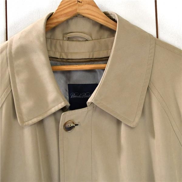 ブルックスブラザーズ BROOKS BROTHERS 比翼仕立て 5つボタンシングル ステンカラーコート XL ベージュ 28-9117-38S-F99 / 6TD045 | BROOKS BROTHERS | 03
