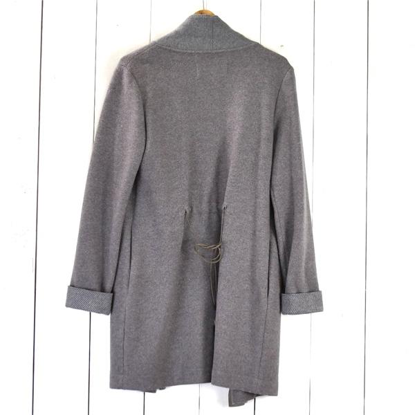 レディース】伊製 Fabiana Filippi ファビアナフィリッピ カシミヤ混 シルク混 ロングカーディガン コート S グレー QS21413 / 6TD049 | FABIANA FILIPPI | 02