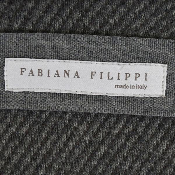 レディース】伊製 Fabiana Filippi ファビアナフィリッピ カシミヤ混 シルク混 ロングカーディガン コート S グレー QS21413 / 6TD049 | FABIANA FILIPPI | 04