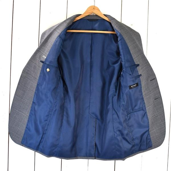 麻布テーラー azabu tailor 2つボタン シングル ジャケット 046A / M グレー ウインドペン 春秋冬対応 O213ZA12 / 6TD053 | 麻布テーラー | 01