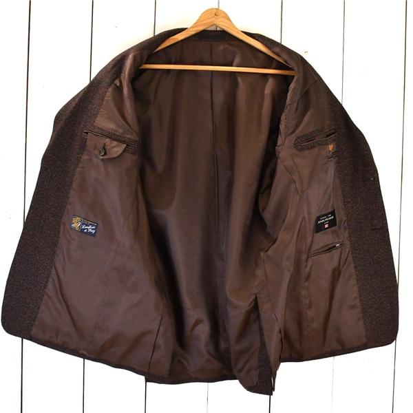 JOHN PEARSE ジョンピアース カシミヤ混 2つボタン シングル ジャケット 98AB6 / L ダークブラウン 秋冬対応 K45009 / 6TD054 | ブランド登録なし | 01