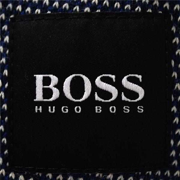 ヒューゴボス HUGO BOSS 2つボタン シングル ジャケット XL ダークネイビーベース マイクロパターン 袖口4つ釦 春秋対応 / 6TD067 | HUGO BOSS | 03