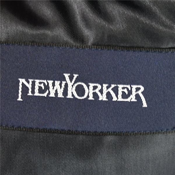 ニューヨーカー NEWYORKER 金ボタン 3つボタン シングル 紺ブレザー ジャケット A6 / L 濃紺 袖口2つ釦 11-10-2120-75-36 / 6TE003 | NEWYORKER | 03