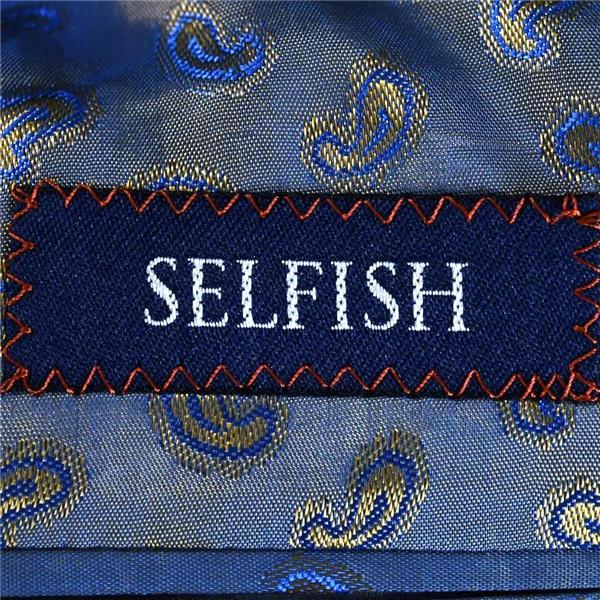 SELFISH 伊製ゼニア生地 2つボタン シングル ジャケット L ダークネイビー シャドーストライプ 袖口4つ釦 本切羽 134096 / 6TE004 | ZEGNA | 03