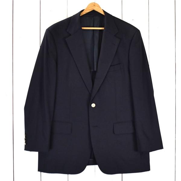 バーバリー BURBERRY LONDON モヘア混 2つボタン シングル ジャケット BB6 / L ダークネイビー 袖口4つ釦 A1D51-100-29 / 6TE006 | BURBERRY