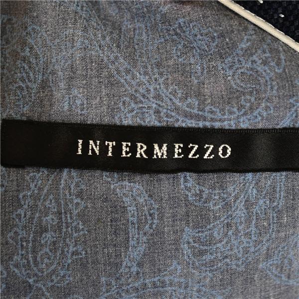 INTERMEZZO インターメッツォ コットン混 2つボタン シングル ジャケット L ダークネイビー 袖口4つ釦 2406207064-39 / 6TE007 | INTERMEZZO | 03