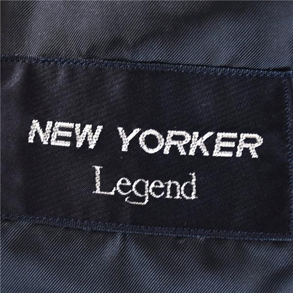 ニューヨーカーNEWYORKER Legend 金釦 3つボタンシングル 段返り 紺ブレザージャケット A6/ L 濃紺 袖口2つ釦 TLBAZ-831065 / 6TE018 | NEWYORKER | 03