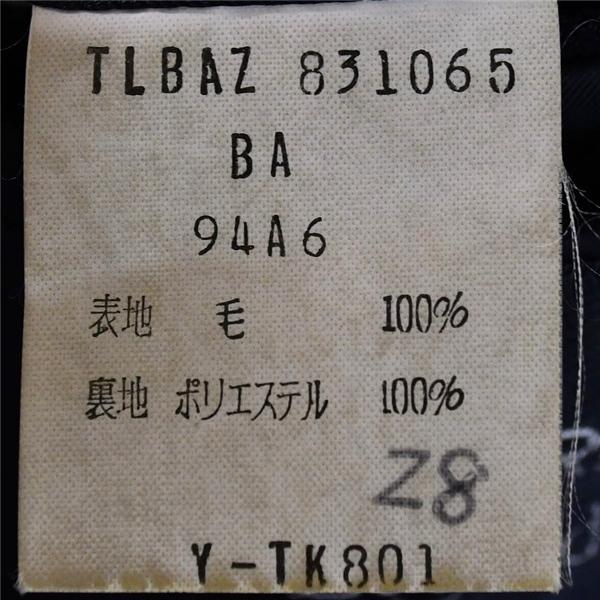 ニューヨーカーNEWYORKER Legend 金釦 3つボタンシングル 段返り 紺ブレザージャケット A6/ L 濃紺 袖口2つ釦 TLBAZ-831065 / 6TE018 | NEWYORKER | 04
