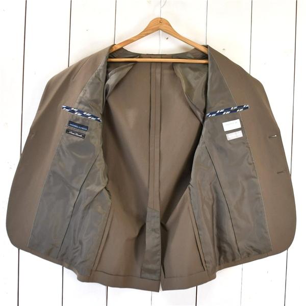 オリヒカ ORIHICA 2つボタン シングル ジャケット L ダークグレーベージュ 袖口4つ釦 センターベント 春夏秋対応 5HMN23R11 / 6TE025 | ORIHICA | 01
