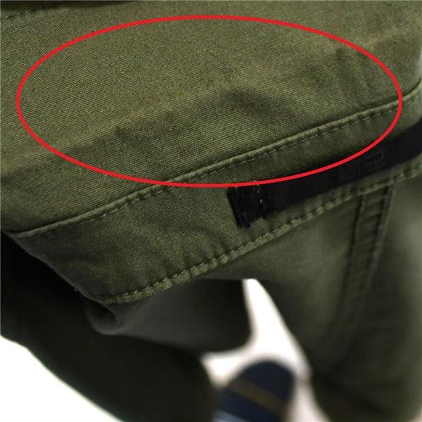 ユニクロ UNIQLO コットン97％ 2つボタン シングル シャツ ジャケット M カーキ 袖口3つ釦 ミリタリー 春夏対応 311-425041 / 6TE049 | ユニクロ | 04