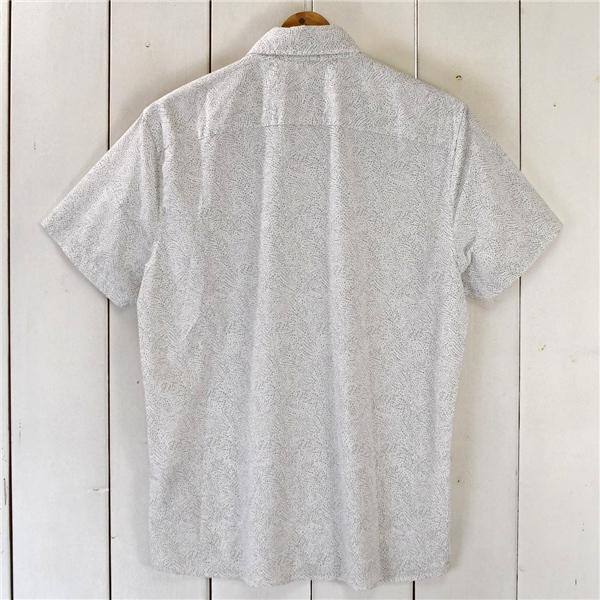 Abercrombie & Fitch アバクロ 半袖 ボタンダウン シャツ S ホワイトベース デザインシャツ 春夏対応 8GWR0878ED265 / 6TE051 | Abercrombie&Fitch | 01