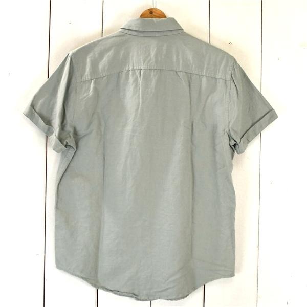 Abercrombie & Fitch アバクロ 麻リネン60％ コットン40％ 半袖 ボタンダウン シャツ S ライトカーキ ロゴ刺繍付 春夏対応 / 6TE052 | Abercrombie&Fitch | 01