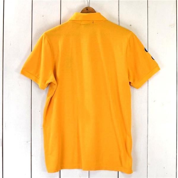 ポロ ラルフローレン Polo Ralph Lauren コットン100％ ポロシャツ 半袖シャツ M オレンジ ビッグポニー＆3刺繍 春夏対応 / 6TE054 | POLO RALPH LAUREN | 01