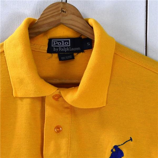 ポロ ラルフローレン Polo Ralph Lauren コットン100％ ポロシャツ 半袖シャツ M オレンジ ビッグポニー＆3刺繍 春夏対応 / 6TE054 | POLO RALPH LAUREN | 02