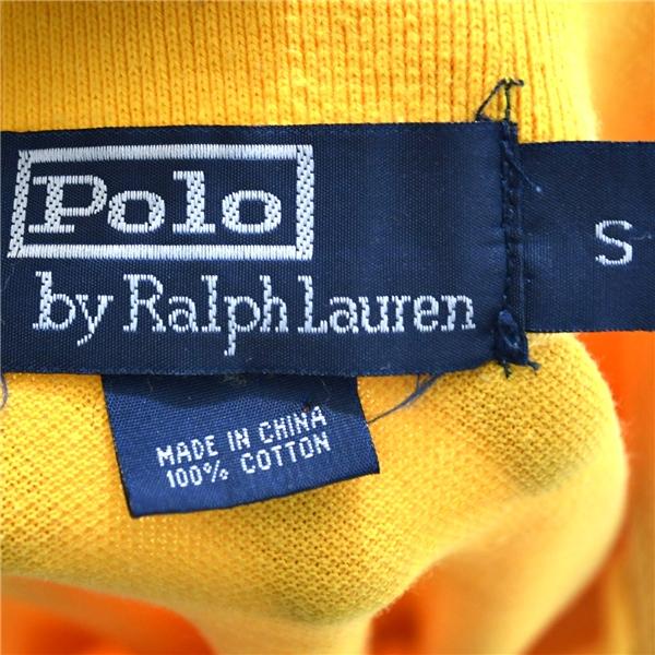 ポロ ラルフローレン Polo Ralph Lauren コットン100％ ポロシャツ 半袖シャツ M オレンジ ビッグポニー＆3刺繍 春夏対応 / 6TE054 | POLO RALPH LAUREN | 03