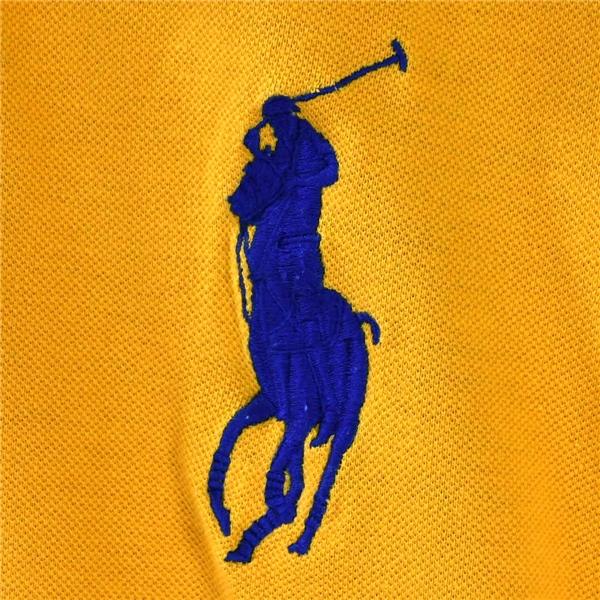 ポロ ラルフローレン Polo Ralph Lauren コットン100％ ポロシャツ 半袖シャツ M オレンジ ビッグポニー＆3刺繍 春夏対応 / 6TE054 | POLO RALPH LAUREN | 04