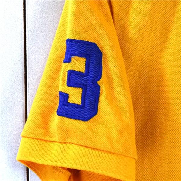 ポロ ラルフローレン Polo Ralph Lauren コットン100％ ポロシャツ 半袖シャツ M オレンジ ビッグポニー＆3刺繍 春夏対応 / 6TE054 | POLO RALPH LAUREN | 05