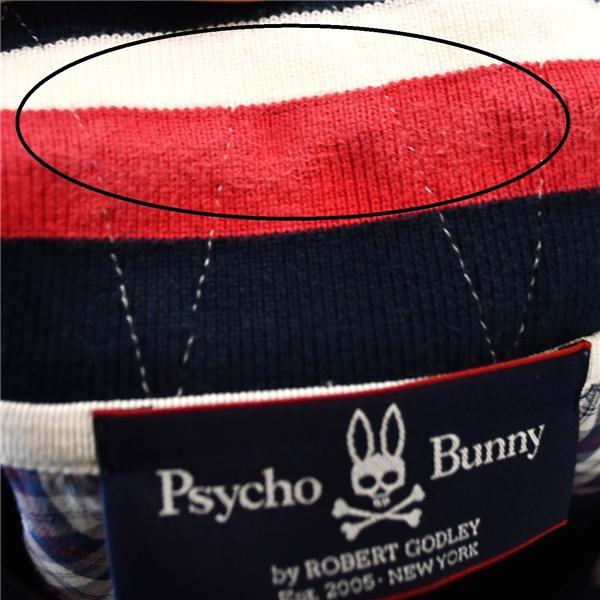 サイコバニー Psycho Bunny コットン100％ ポロシャツ 半袖シャツ M ダークネイビーベース ロゴ刺繍 春夏対応 日本製 / 6TE055 | Psycho Bunny | 06