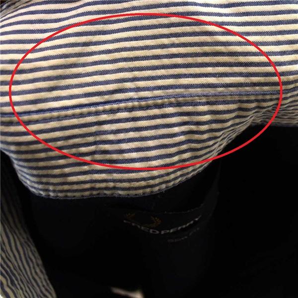 フレッドペリー FRED PERRY コットン100％ ボタンダウン ポロシャツ 半袖シャツ M ダークネイビーベース ロゴ刺繍 春夏対応 / 6TE056 | FRED PERRY | 06