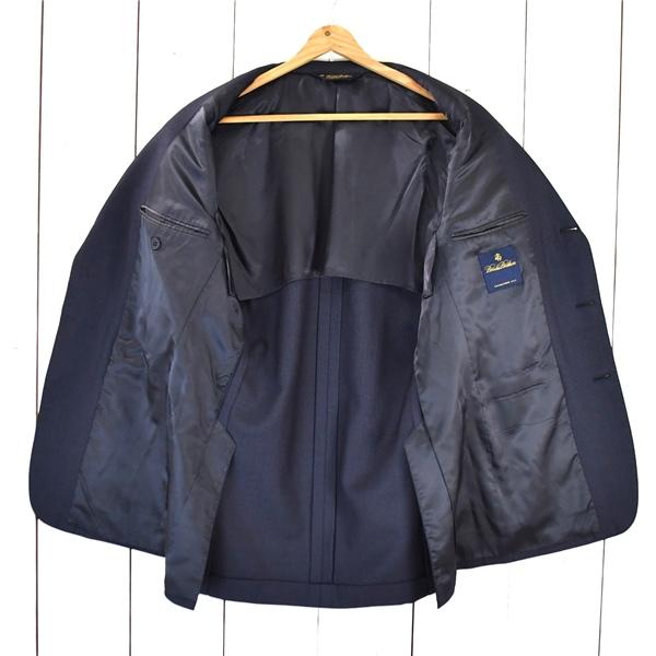 ブルックスブラザーズ 段返り 3つボタン シングル ジャケット 38REG / L ダークネイビー 袖口4つ釦 春夏対応 19-02-5504-75-62 / 6TE060 | BROOKS BROTHERS | 01