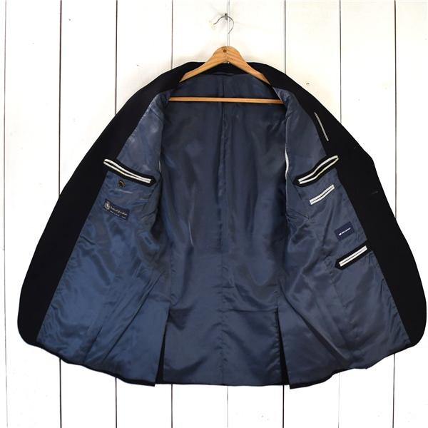 スーツカンパニー 伊製生地 段返り 3つボタン シングル ジャケット 180cm-6Drop / L ブラック 袖口4つ釦 本切羽 3090330 / 6TE061 | SUIT SQUARE | 01