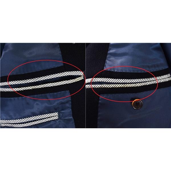 スーツカンパニー 伊製生地 段返り 3つボタン シングル ジャケット 180cm-6Drop / L ブラック 袖口4つ釦 本切羽 3090330 / 6TE061 | SUIT SQUARE | 07