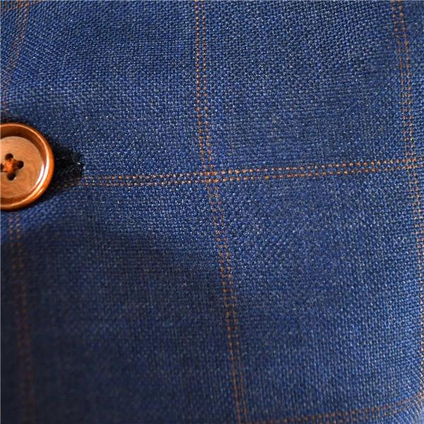 スーツカンパニー super100's シルク混 段返り 3つボタン シングル ジャケット 175cm-6Drop / L 濃紺ウインドペン 本切羽3604170 / 6TE067 | SUIT SQUARE | 02