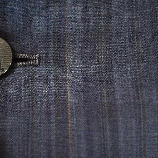 アクアスキュータム Aquascutum シルク混 2つボタン シングル シアサッカー ジャケット 94A6 / L 濃紺 袖口4つ釦 1750464S / 6TF002 | Aquascutum | 02