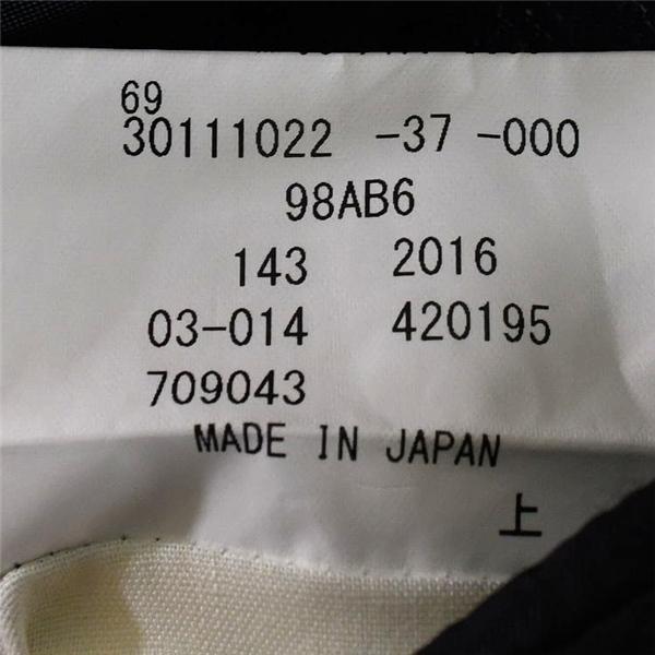 ダーバン D'URBAN NIKKE生地 麻リネン混 2つボタンシングルジャケット AB6 /L チャコールグレー 袖口4つ釦 30111022-37-000 / 6TF005 | D'URBAN | 05