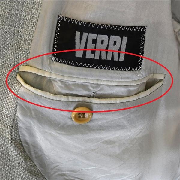 伊製 VERRI ヴェリー 麻リネン混 段返り 3つボタン シングル ジャケット 54 / XL ライトグレー 袖口3つ釦 春夏秋対応 / 6TF009 | ブランド登録なし | 06