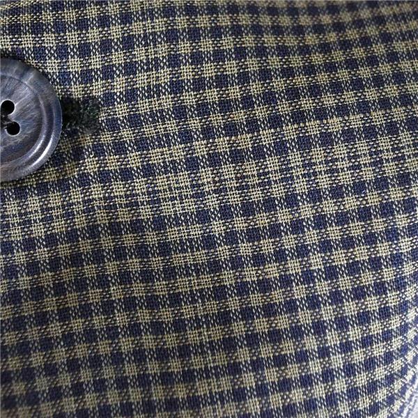 伊製 ゼニア Ermenegildo Zegna 2つボタン シングル ジャケット M カーキグレー オーバーチェック 袖口3つ釦 春夏対応 140320 / 6TF012 | ZEGNA | 02