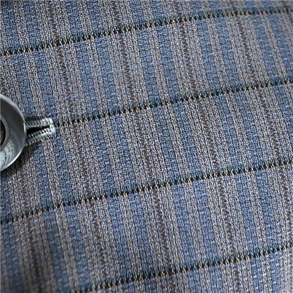 ランバン LANVIN 2つボタン シングル ジャケット S グレーベース チェックストライプ 袖口3つ釦 春夏対応 / 6TF034 | LANVIN | 02