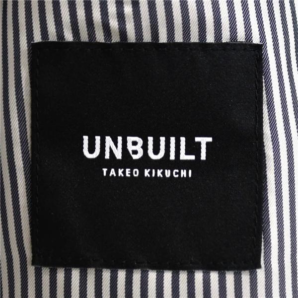 美品 UNBUILT TAKEO KIKUCHI REDA生地 2つボタン シングルスーツ S AB3 ダークネイビー ノータック タケオキクチ 本切羽 春秋 6UE001 | UNBUILT TAKEO KIKUCHI | 03