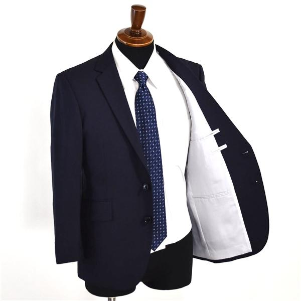 美品 FABRIC TOKYO 日本製 2つボタン シングルスーツ S AB3 ダークネイビー ワンタック 背抜き 春秋 袖口4つ釦 開き見せ 6UE003 | ブランド登録なし | 01
