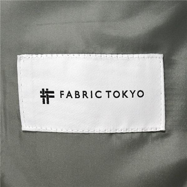 美品 FABRIC TOKYO 日本製 2つボタン シングルスーツ S AB3 ブラック シャドーストライプ 背抜き 春秋 合物 袖口4つ釦 開き見せ 6UE004 | ブランド登録なし | 03