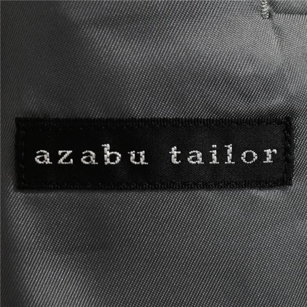 azabu tailor 伊製生地 REDA 3つボタン シングルスーツ S AB3 ブラック 無地 総裏地仕上げ 春秋 合物 袖口4つ釦 開き見せ 6UE006 | 麻布テーラー | 03