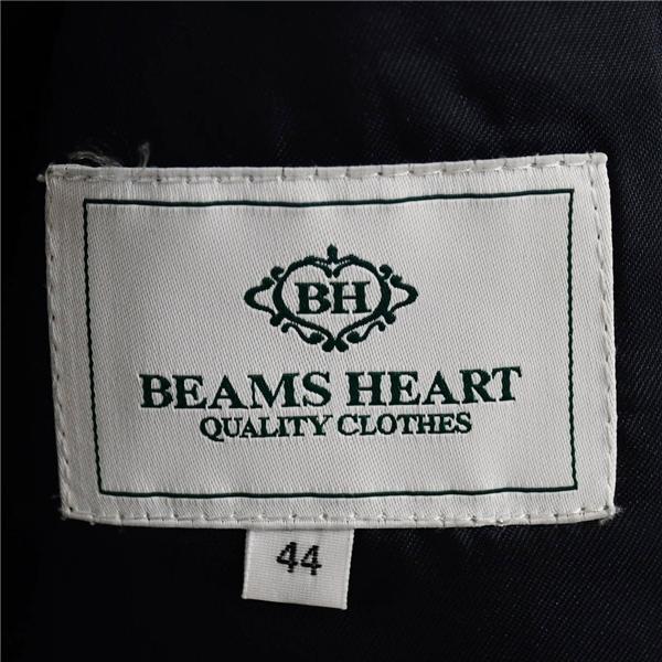 BEAMS HEART 3ピース 2つボタン シングルスーツ Y4 S ダークネイビー マイクロチェック 濃紺 春夏秋 合物 細身 背抜き 裾ダブル 6UE024 | BEAMS HEART | 05