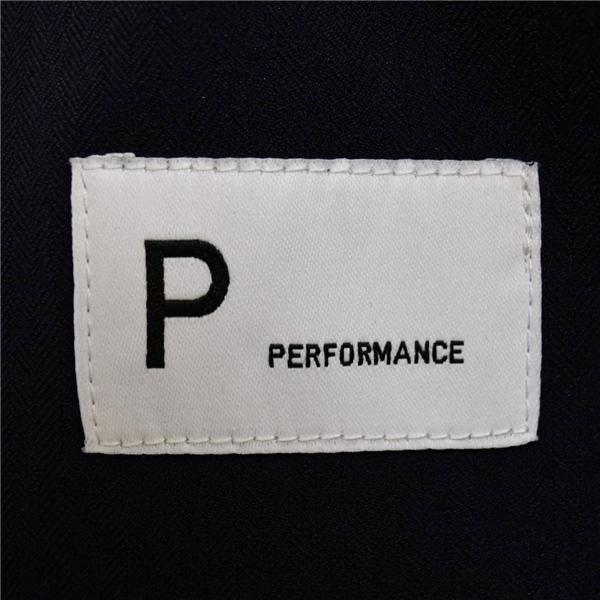美品 PERFORMANCE 2つボタン シングルスーツ A5 M ダークネイビー 濃紺 無地 春夏 ストレッチ 筒袖 ウォッシャブル ノータック 6UE032 | ブランド登録なし | 08