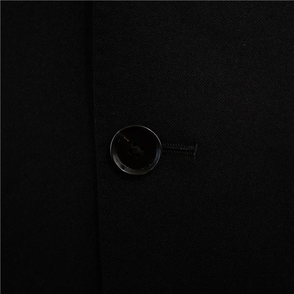 オリヒカ 伊製 カノニコ Super120's生地 3つボタン シングルスーツ A6 M ブラック 黒 無地 春秋 合物 総裏地 袖口4つ釦 本切羽 6UE033 | BURBERRY | 04