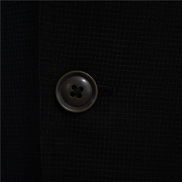SUIT SELECT 21 3ピース 段返り3つボタン シングルスーツ Y4 S ブラック シャドーチェック 黒 春秋 合物 総裏 袖口4つ釦 細身 6UE052 | SUIT SELECT | 04