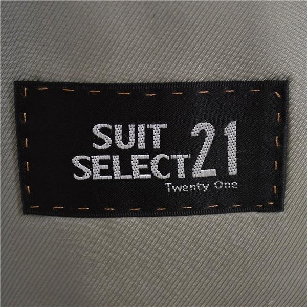 SUIT SELECT 21 3ピース 段返り3つボタン シングルスーツ Y4 S ブラック シャドーチェック 黒 春秋 合物 総裏 袖口4つ釦 細身 6UE052 | SUIT SELECT | 05