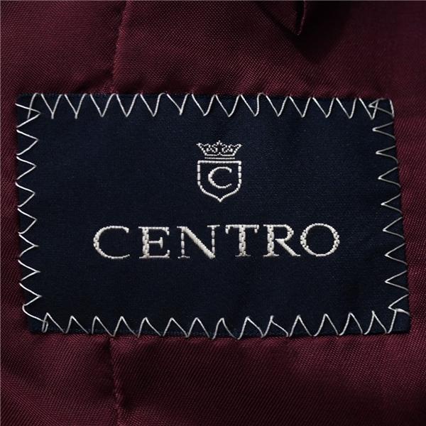 CENTRO 段返り3つボタン シングルスーツ YA7 L ブラック シャドーストライプ 黒 春秋 合物 袖口4つ釦 本切羽 ウール100%生地 6UE057 | ブランド登録なし | 05