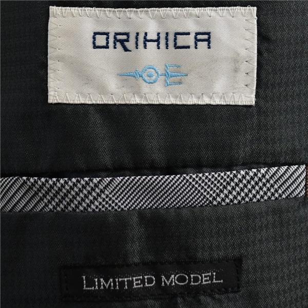 オリヒカ ORIHICA 2つボタン シングルスーツ Y6 M ダークネイビー ストライプ 濃紺 春秋 合物 袖口4つ釦 本切羽 細身 スリム 6UF004 | ORIHICA | 05