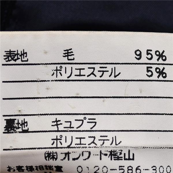 Jプレス J.PRESS 段返り3つボタン シングルスーツ YA6 M ブラック 黒 無地 春秋 合物 総裏地 袖口4つ釦 ノータック 細身 スリム 6UF012 | J.PRESS | 06