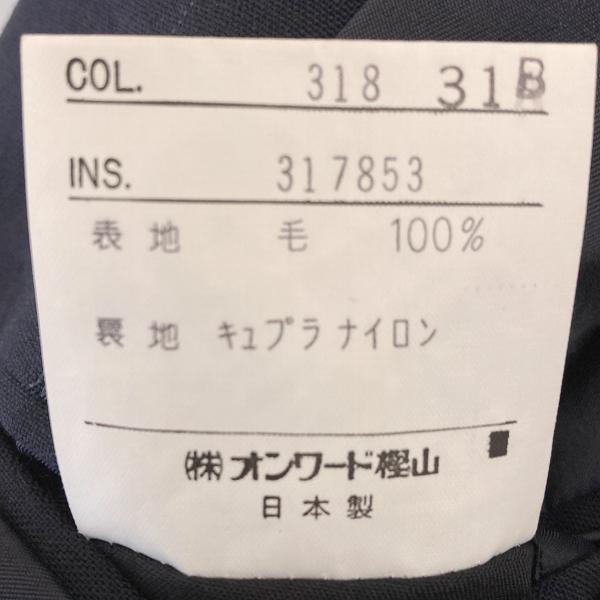 Jプレス J.PRESS 2つボタンシングル スーツ A6 M ダークネイビー ストライプ ツータック 春秋対応 開き見せ 317853 6UG006 | ブランド登録なし | 06
