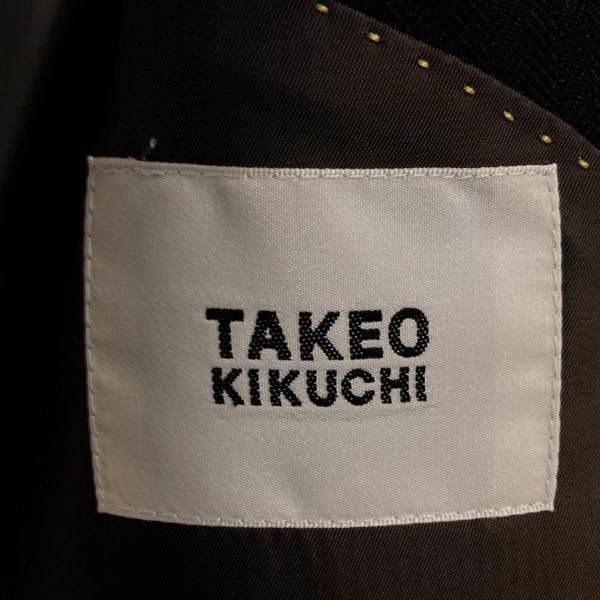 TAKEO KIKUCHI 3つボタンシングル スーツ A6 M ブラック シャドーストライプ ツータック 春秋冬対応 開き見せ JC070-67020AJ 6UG008 | TAKEO KIKUCHI | 05