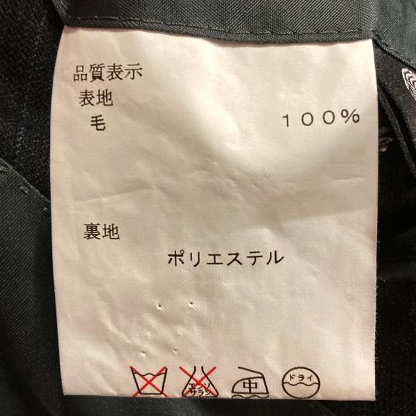 HARDY AMIES 2パンツ 2つボタンシングル スーツ AB7 L ダークグレー ストライプ ツータック 春秋冬対応 開き見せ 304208-019-1147 6UG012 | ブランド登録なし | 07