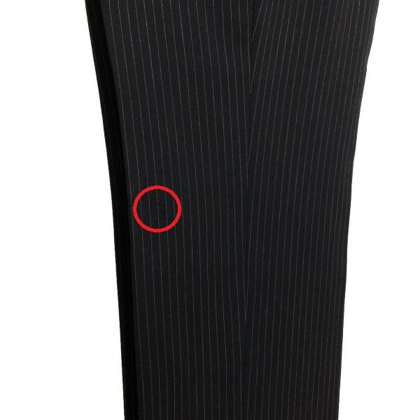 COMME CA ISM 3ピース 2つボタンシングル スーツ YA4 S ブラック ストライプ 黒 ノータック 春秋対応 開き見せ スリム 6UH002 | ブランド登録なし | 09