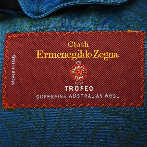 SELFISH 伊製 ゼニア生地 2つボタン シングルスーツ XL BE6 ダークネイビー ストライプ 袖口4つ釦 本切羽 134095 夏物 春夏 薄手 6XA002 | ZEGNA | 04