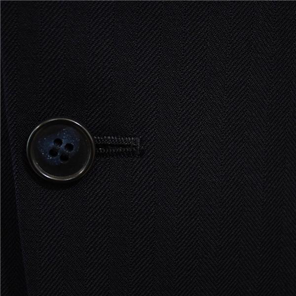 Reizmann 3ピース 2つボタン シングルスーツ M AB4 ダークネイビー ストライプ ノータック 開き見せ 6723-26031B 合物 春秋 6XA015 | ブランド登録なし | 02